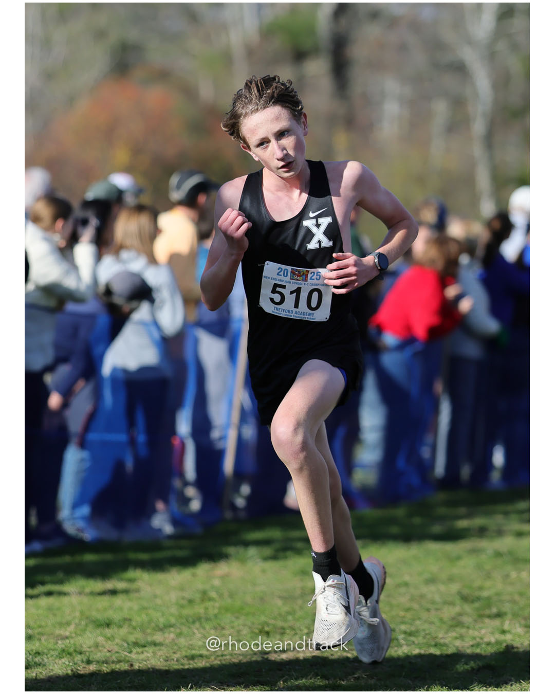 James Perrault, Xavier High School, P138, 18:18.98 - New England Cross Country State Championship - Thetford Vt - November 8, 2025 File: ./dir-2-Boys-Championship/251108-2025-New England-Cross-Country-Championships-Thetford-VT-678-296A1656.jpg James Perrault, Xavier High School, P138, 18:18.98 - New England Cross Country State Championship - Thetford Vt - November 8, 2025 – 2025 N…